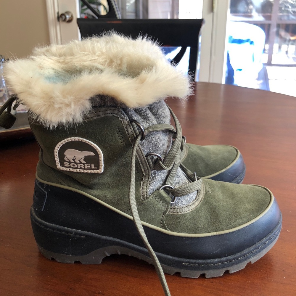 Army Green Sorel Boots
